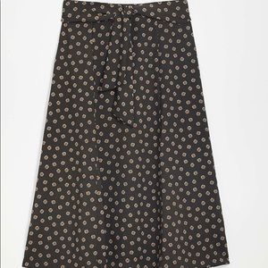 LOFT TIE WAIST MIDI SKIRT
